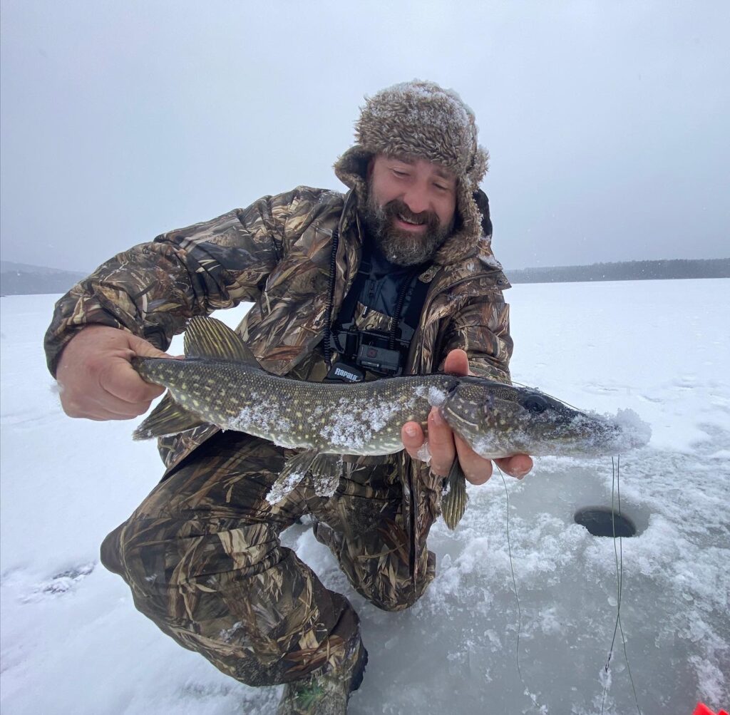 Family Ice Fishing for Pike In the Adirondacks 